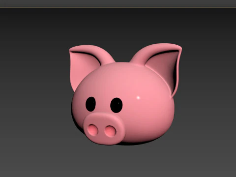 Prop147 Pig Head 3D Model