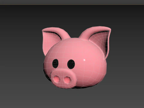 Prop147 Pig Head 3D Model
