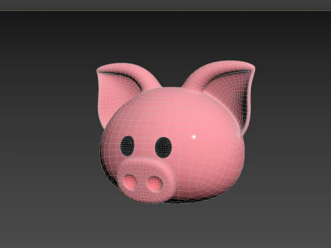 Prop147 Pig Head 3D Model