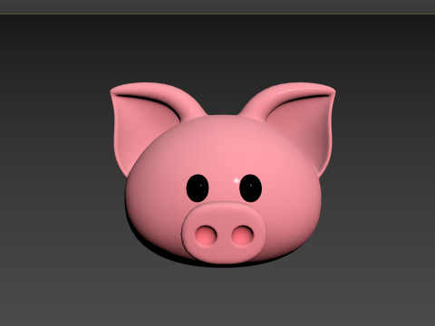 Prop147 Pig Head 3D 모델