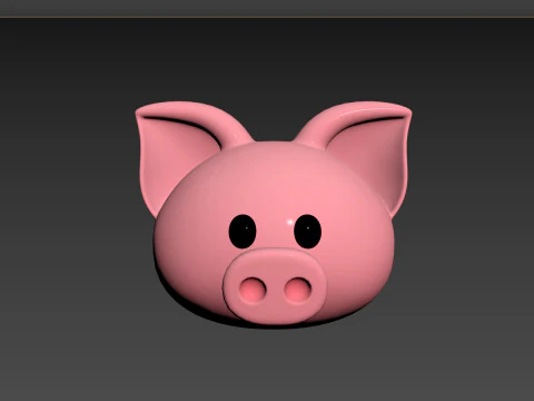 Prop147 Pig Head 3D Model