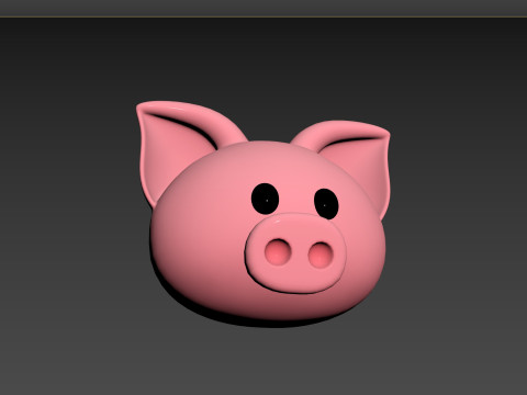 Prop147 Pig Head 3D 모델