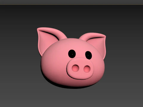 Prop147 Pig Head 3D Model