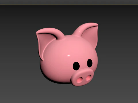 Prop147 Pig Head 3D Model