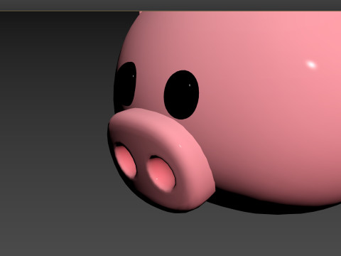 Prop147 Pig Head 3D 모델