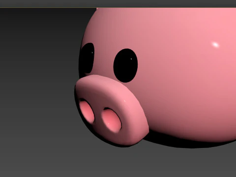 Prop147 Pig Head 3D Model