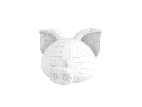 Prop147 Pig Head 3D Model