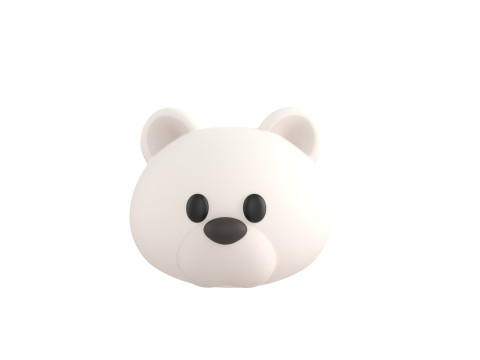 Prop148 Polar Bear Head 3D Model