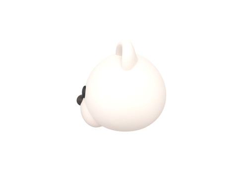 Prop148 Polar Bear Head 3D Model