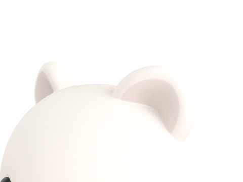 Prop148 Polar Bear Head 3D Model