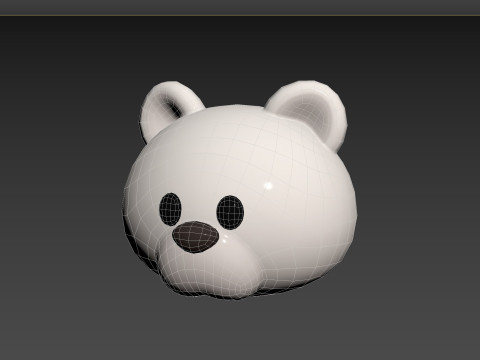 Prop148 Polar Bear Head 3D Model