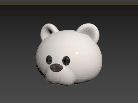 Prop148 Polar Bear Head 3D Model