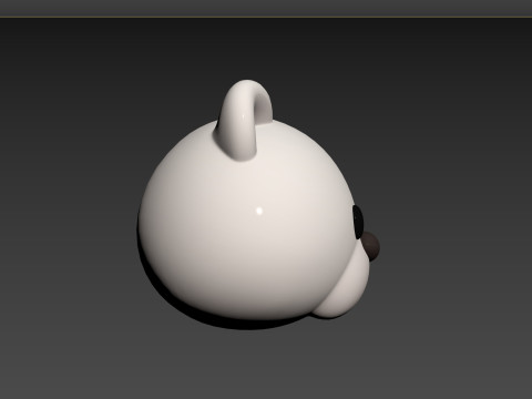 Prop148 Polar Bear Head 3D Model