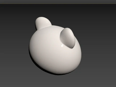 Prop148 Polar Bear Head 3D Model