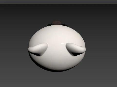 Prop148 Polar Bear Head 3D Model
