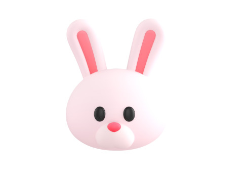 Prop149 Rabbit Head 3D Model