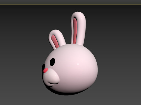 Prop149 Rabbit Head 3D Model