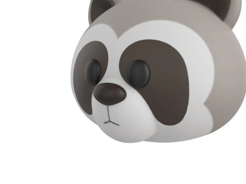 Prop150 Raccoon Head 3D Model
