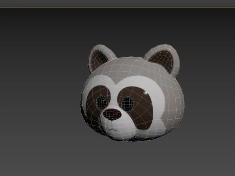 Prop150 Raccoon Head 3D Model
