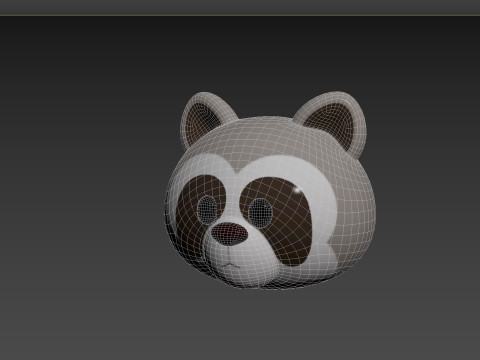 Prop150 Raccoon Head Modelo 3D
