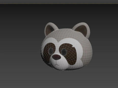 Prop150 Raccoon Head 3D Model