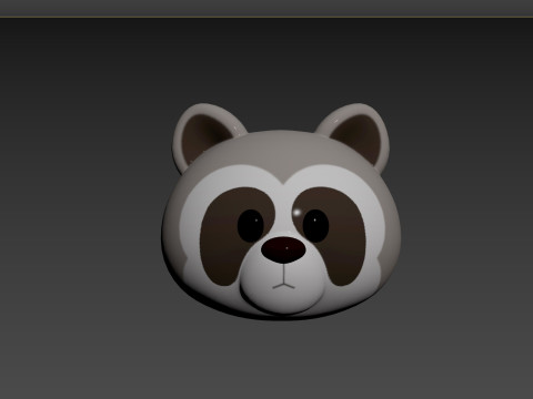Prop150 Raccoon Head Modelo 3D