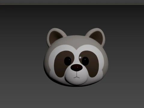 Prop150 Raccoon Head 3D Model
