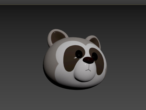 Prop150 Raccoon Head Modelo 3D