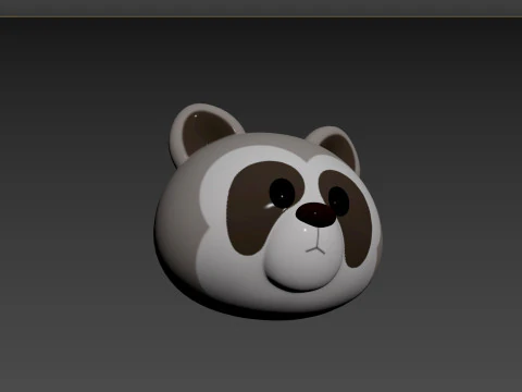 Prop150 Raccoon Head 3D Model