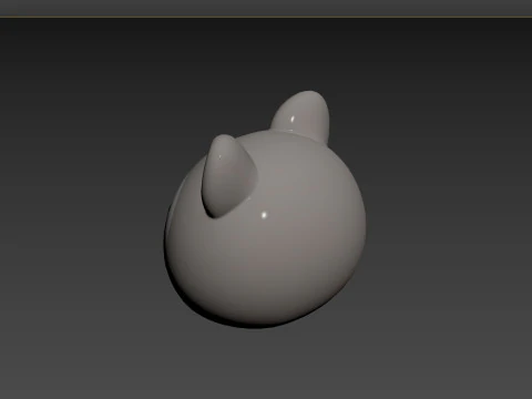 Prop150 Raccoon Head 3D Model