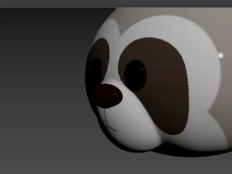 Prop150 Raccoon Head 3D Model