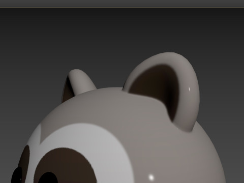 Prop150 Raccoon Head Modelo 3D