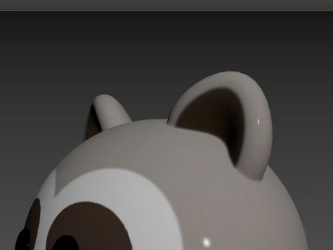 Prop150 Raccoon Head 3D Model