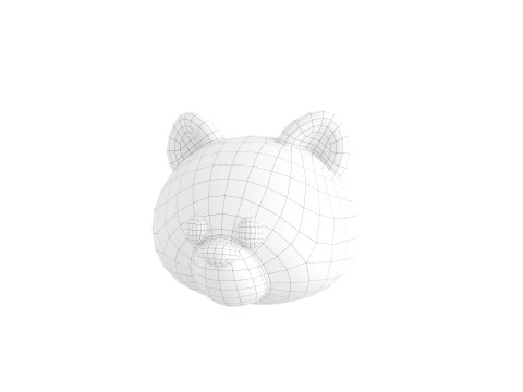 Prop150 Raccoon Head 3D Model