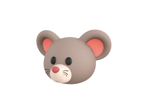 Prop151 Rat Head Modello 3D