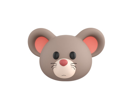 Prop151 Rat Head 3D Model