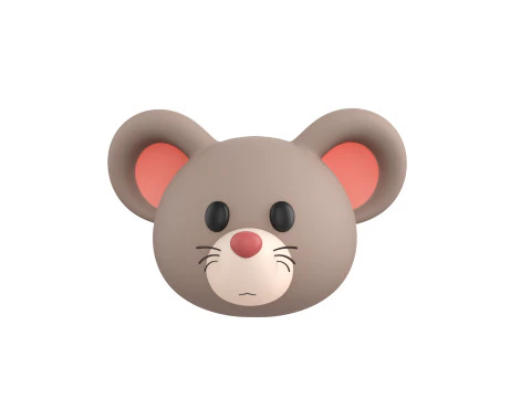 Prop151 Rat Head 3D Model