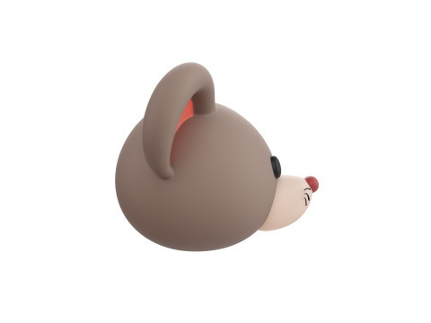 Prop151 Rat Head 3D Model