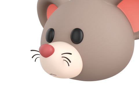Prop151 Rat Head 3D Model
