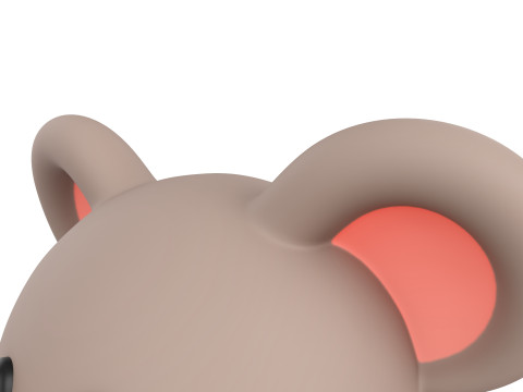 Prop151 Rat Head 3D Model