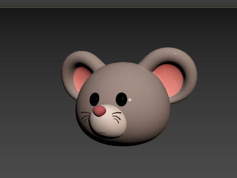 Prop151 Rat Head 3D Model