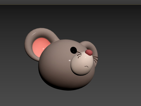 Prop151 Rat Head 3D Model