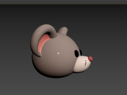 Prop151 Rat Head 3D Model