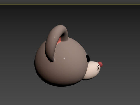 Prop151 Rat Head 3D Model