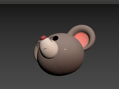 Prop151 Rat Head 3D Model