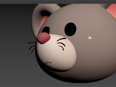 Prop151 Rat Head 3D Model