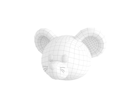 Prop151 Rat Head 3D Model