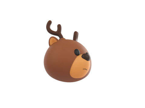 Prop152 Reindeer Head Modelo 3D