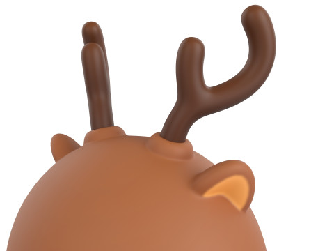 Prop152 Reindeer Head Modelo 3D