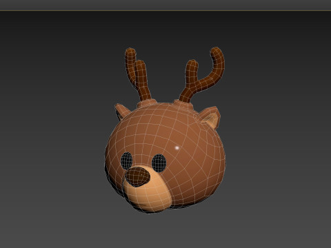 Prop152 Reindeer Head Modelo 3D